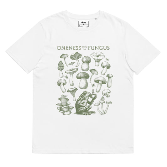 Oneness with the Fungus organic ribbed neck t-shirt