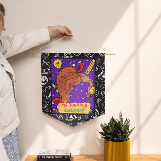 Ms. Frizzle Energy Pennant banner