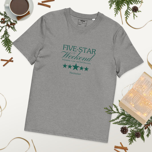 Five Star Weekend Unisex organic ribbed neck t-shirt