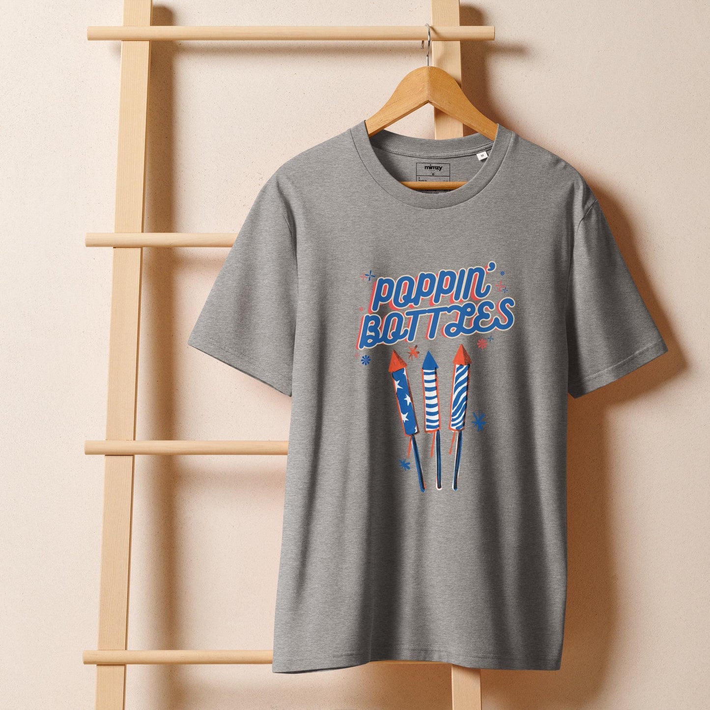 Poppin' Bottles Unisex organic ribbed neck t-shirt