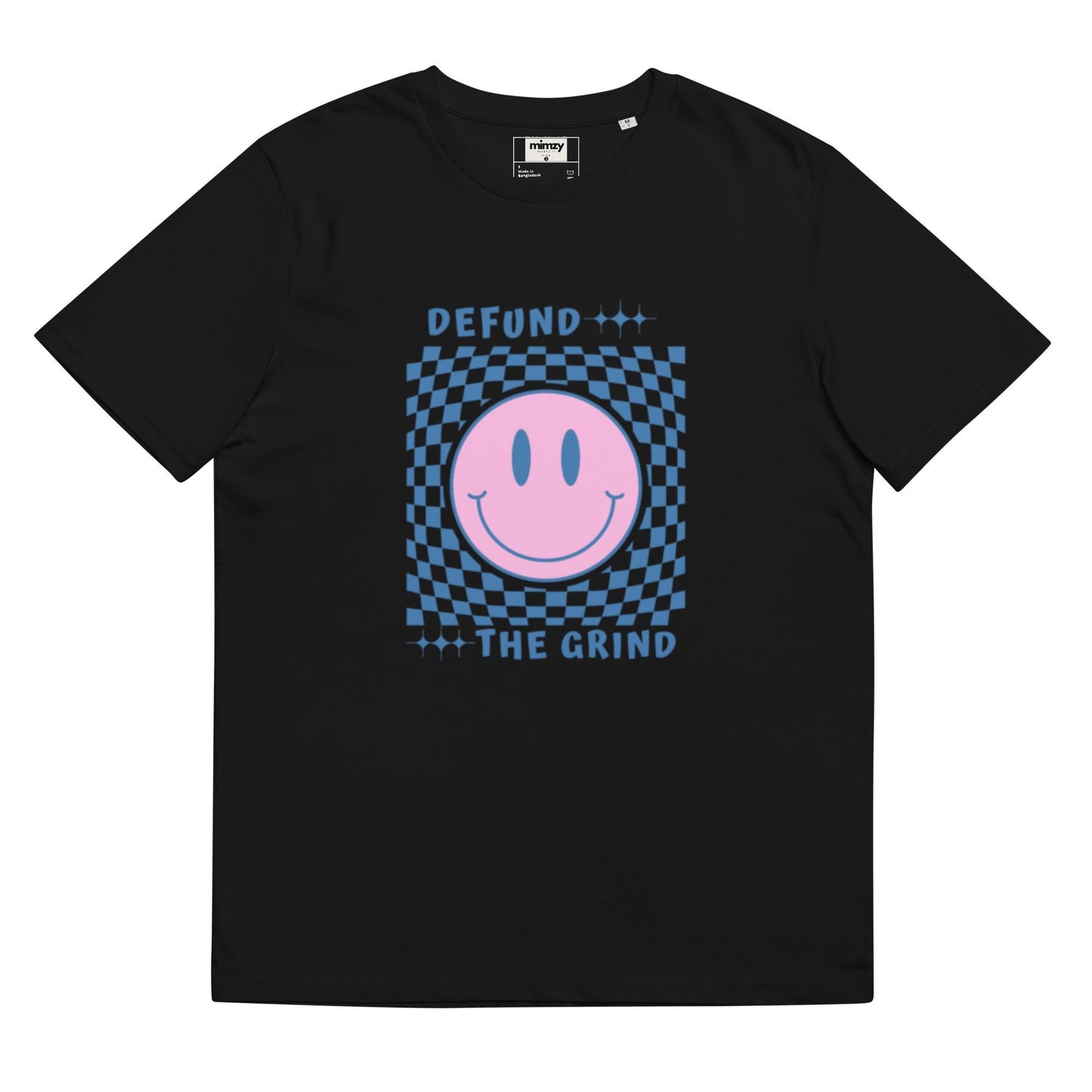 Defund the Grind Unisex organic ribbed neck t-shirt