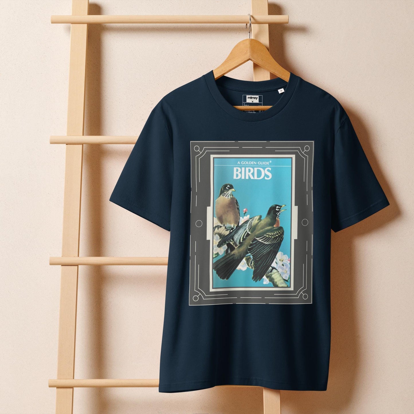 Golden Guide: Birds Unisex organic ribbed neck t-shirt