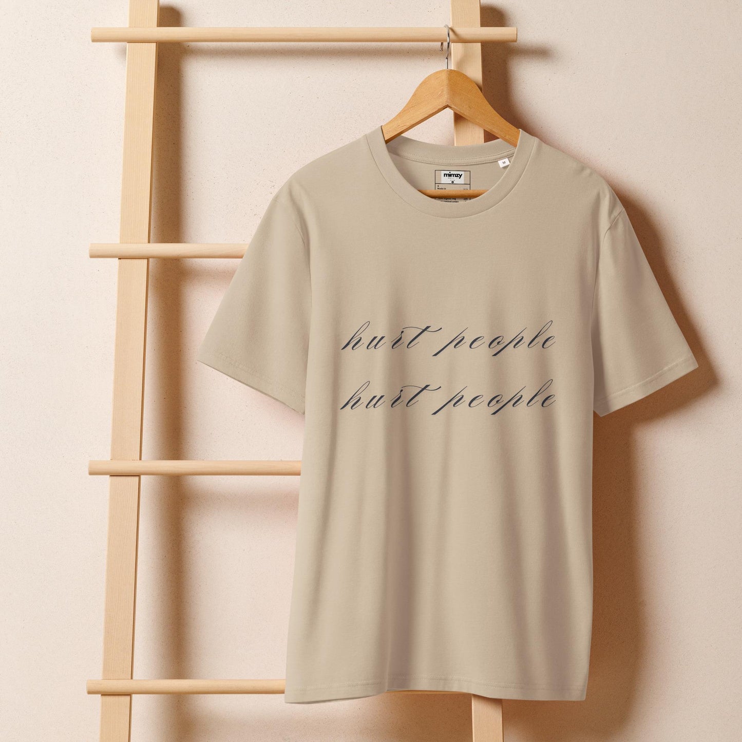 Hurt People Hurt People Unisex organic ribbed neck t-shirt