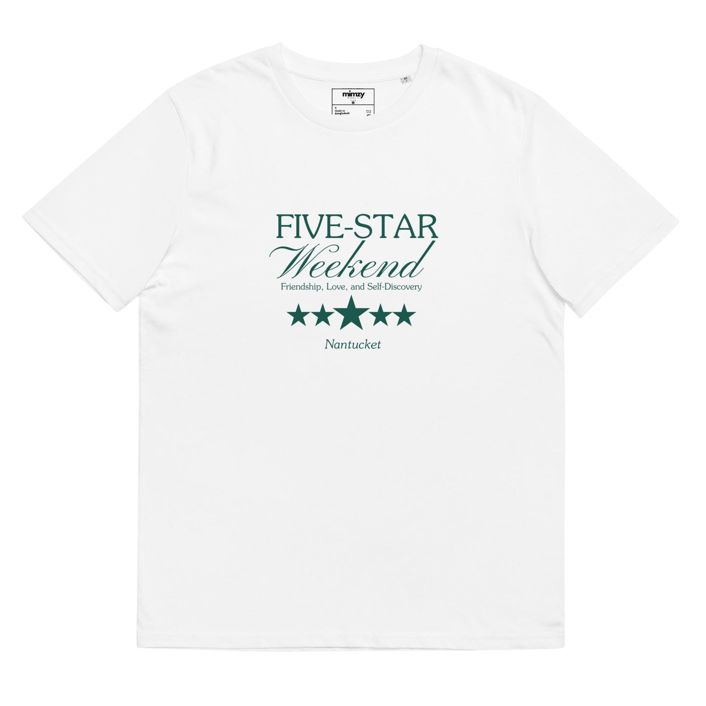 Five Star Weekend Unisex organic ribbed neck t-shirt