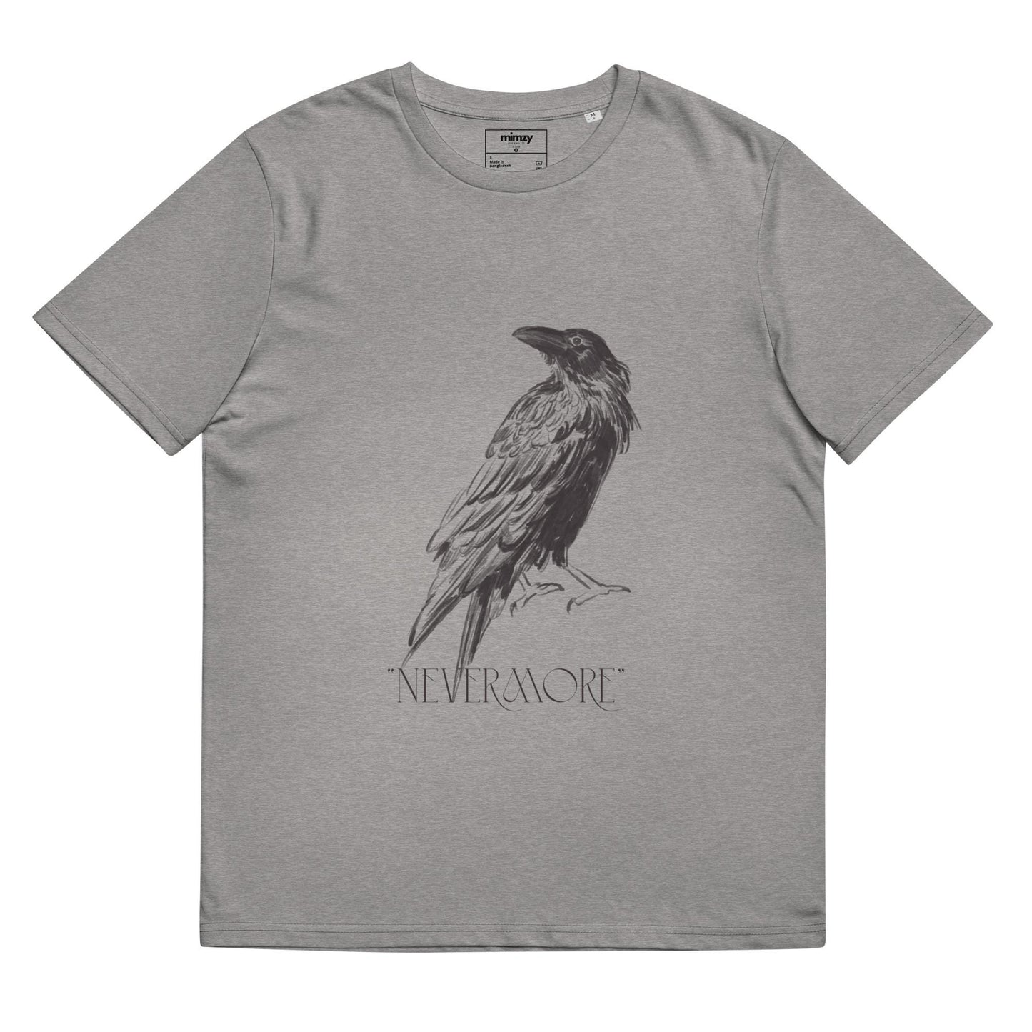 Nevermore Unisex organic ribbed neck t-shirt