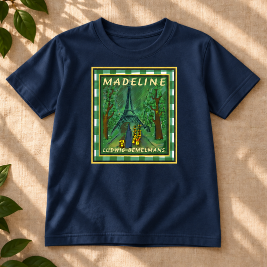 Madeline Checked Border Youth classic tee