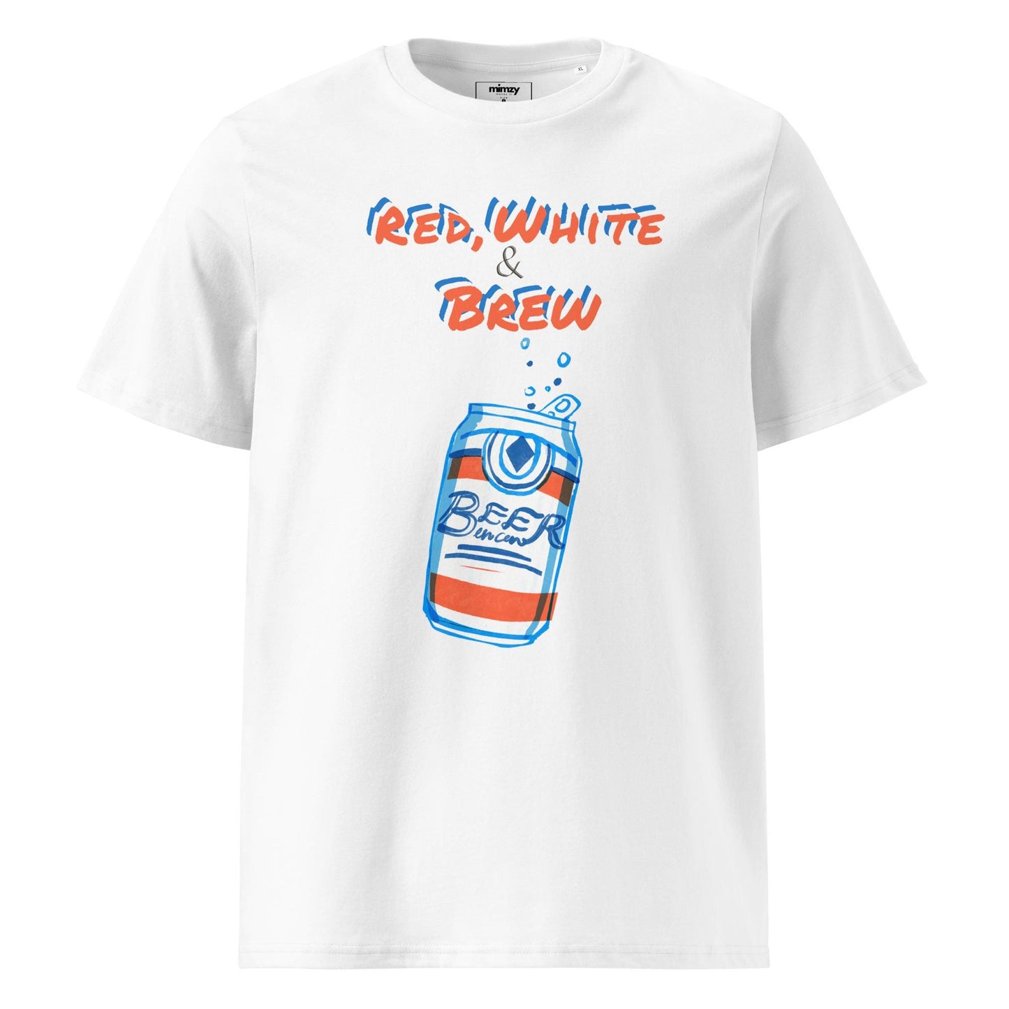 Red, White & Brew Unisex organic ribbed neck t-shirt