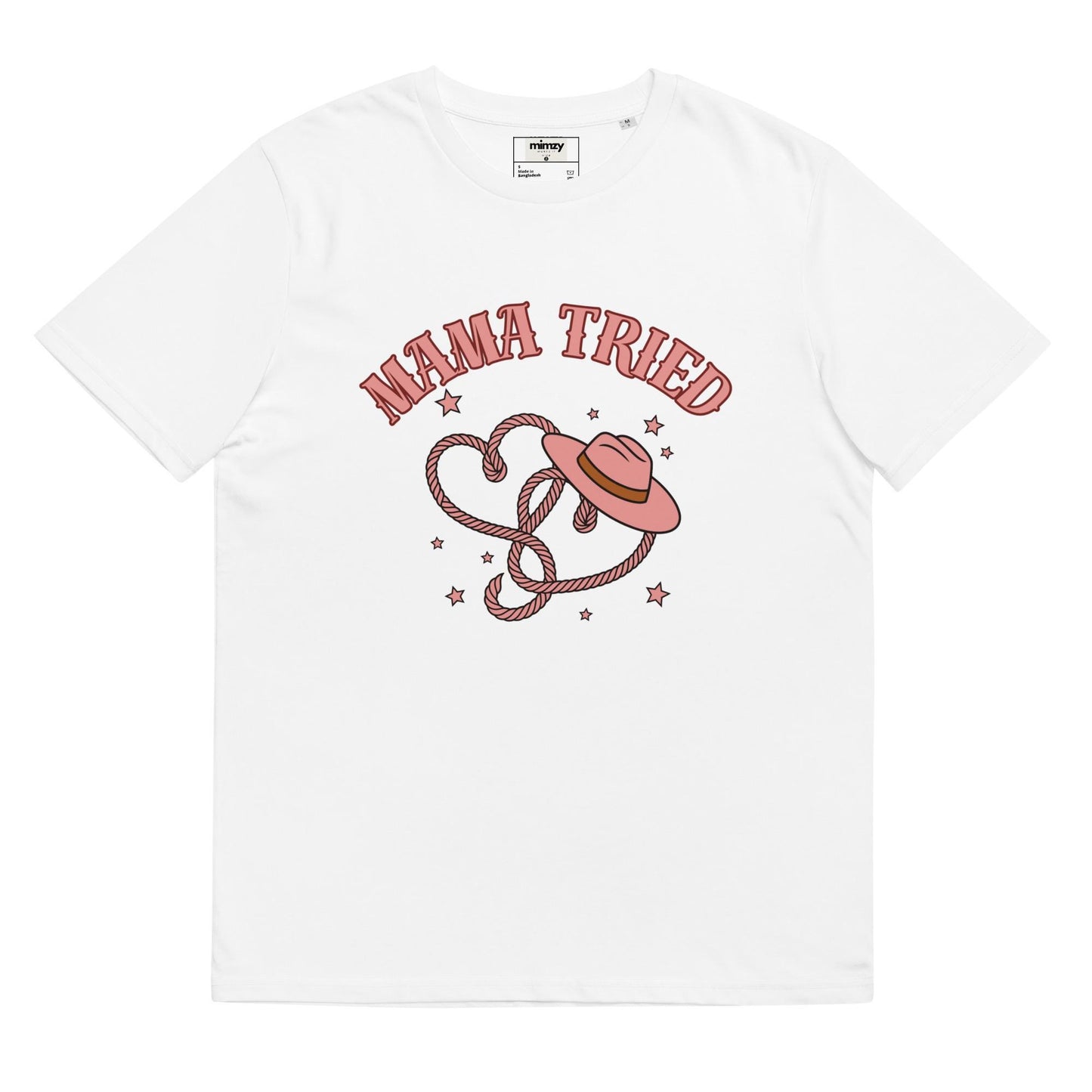 Mama Tried Unisex organic ribbed neck t-shirt