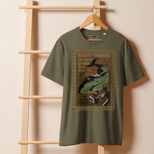 Twenty Thousand Leagues Under the Sea Unisex organic ribbed neck t-shirt