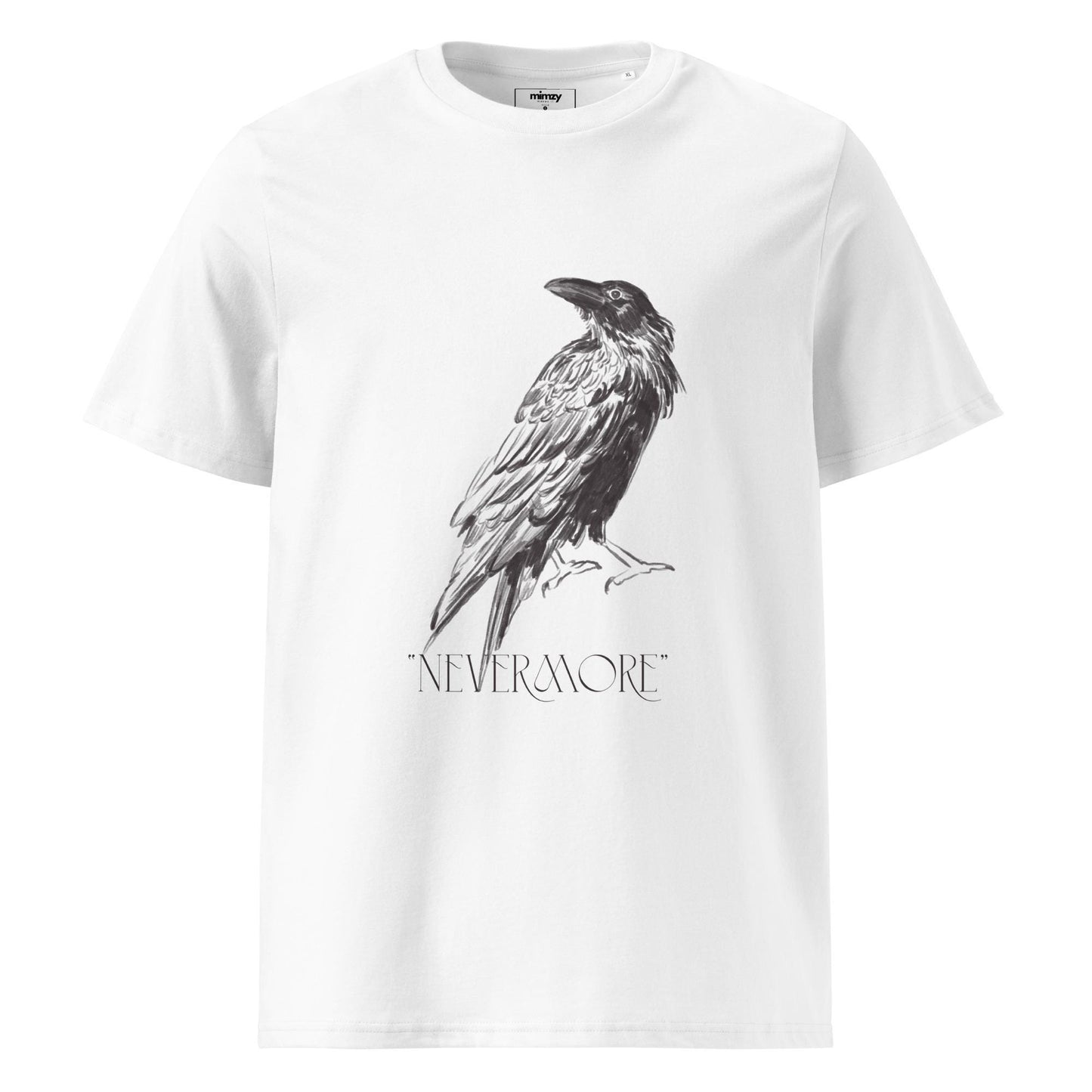 Nevermore Unisex organic ribbed neck t-shirt