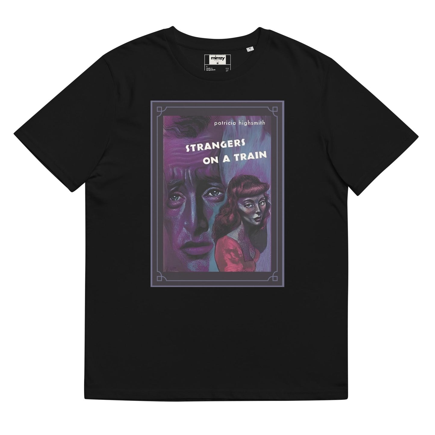 Strangers on a Train Unisex organic ribbed neck t-shirt