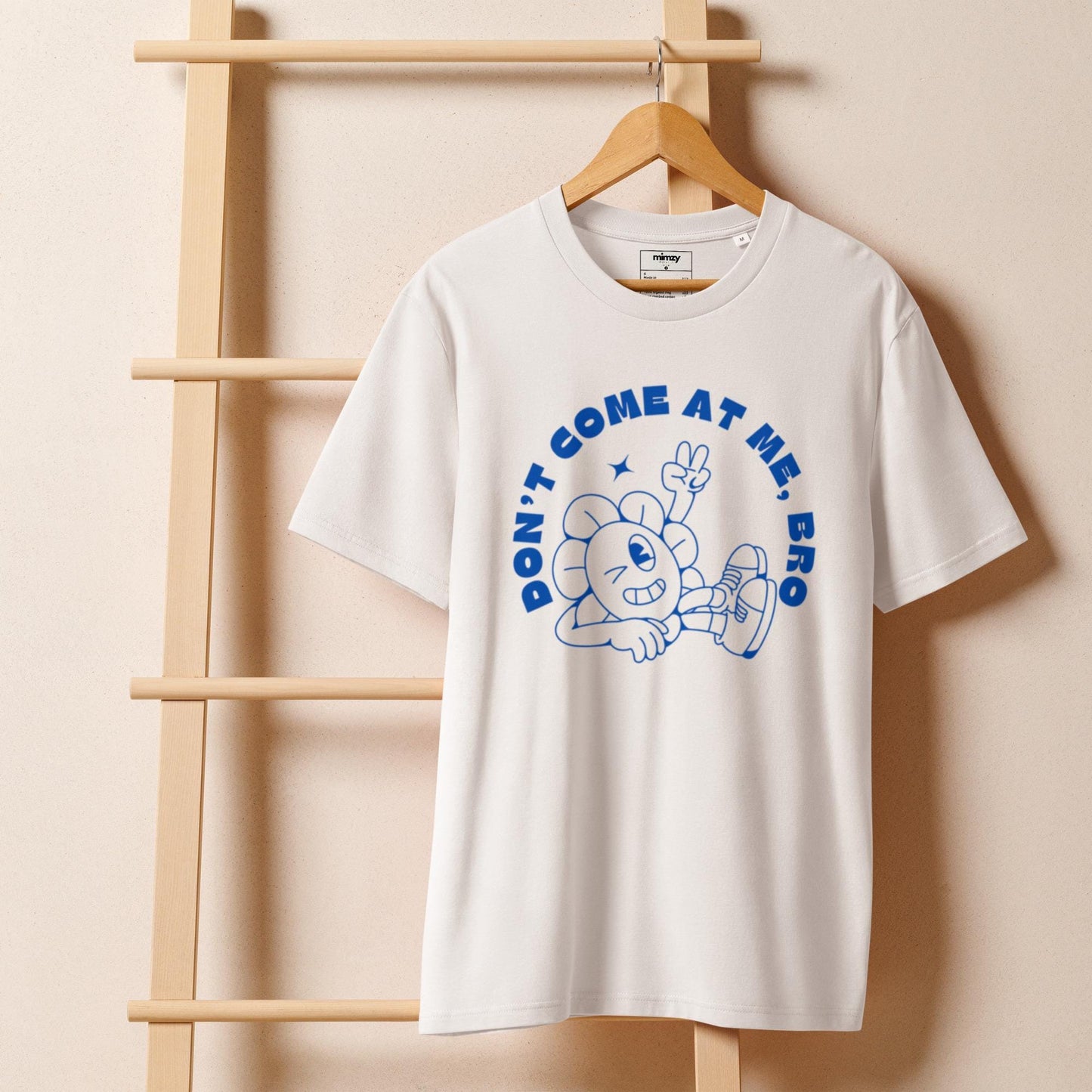 Don't Come at Me Bro Unisex organic ribbed neck t-shirt