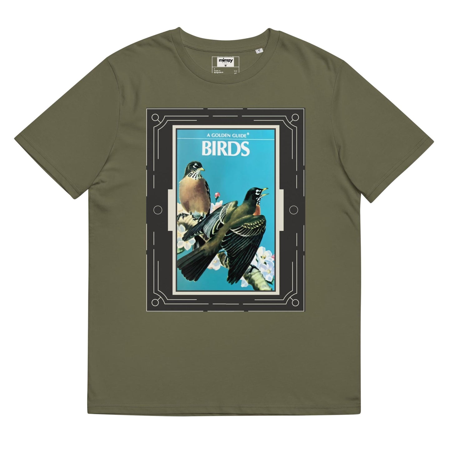 Golden Guide: Birds Unisex organic ribbed neck t-shirt