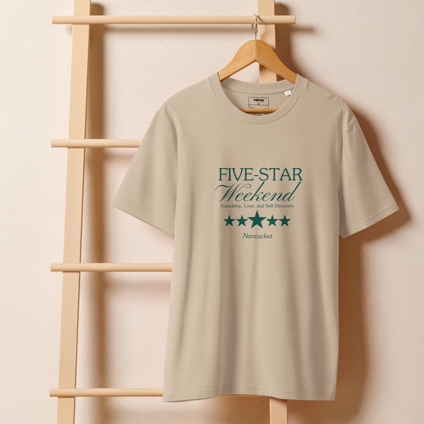 Five Star Weekend Unisex organic ribbed neck t-shirt