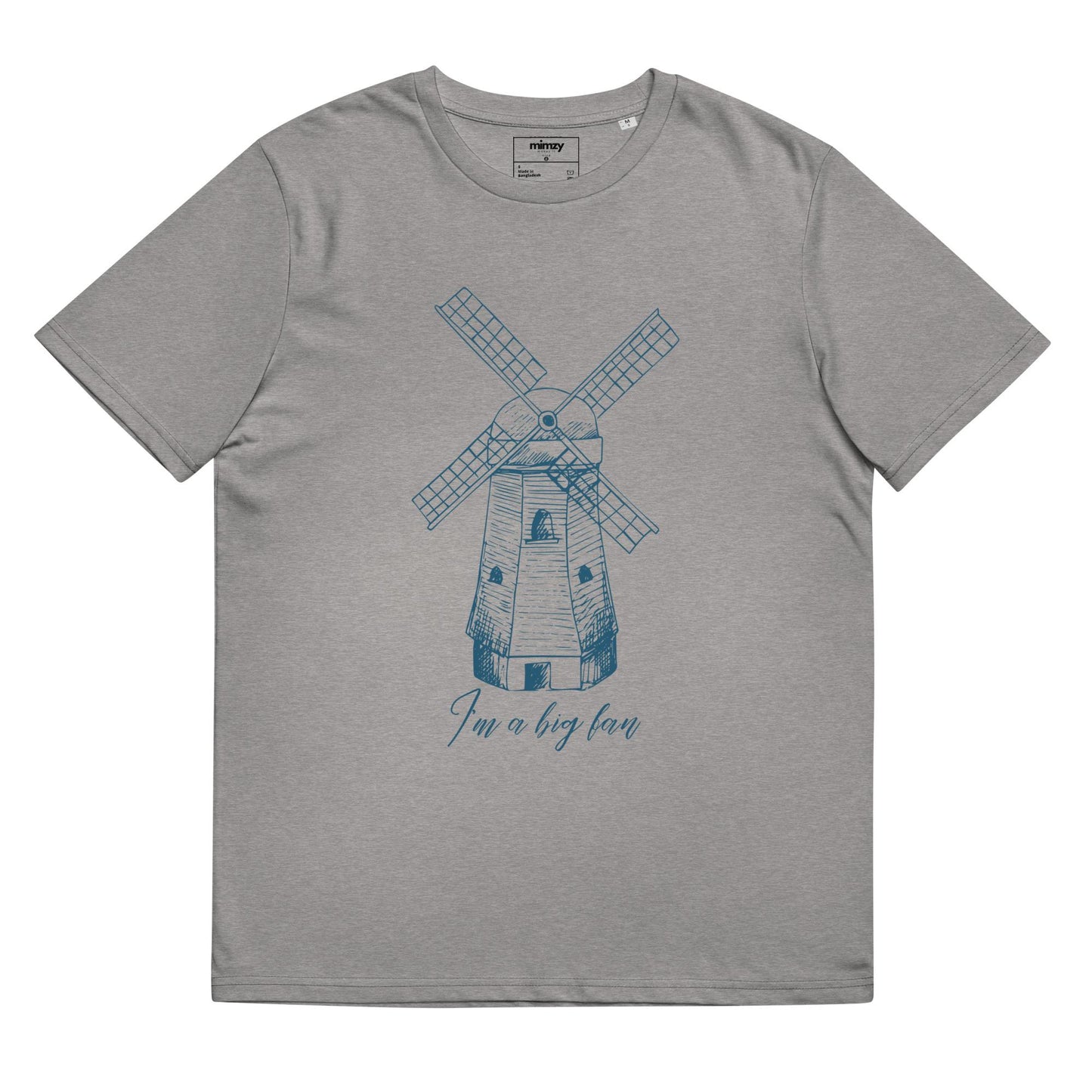 I'm a Big Fan Windmill Unisex organic ribbed neck t-shirt
