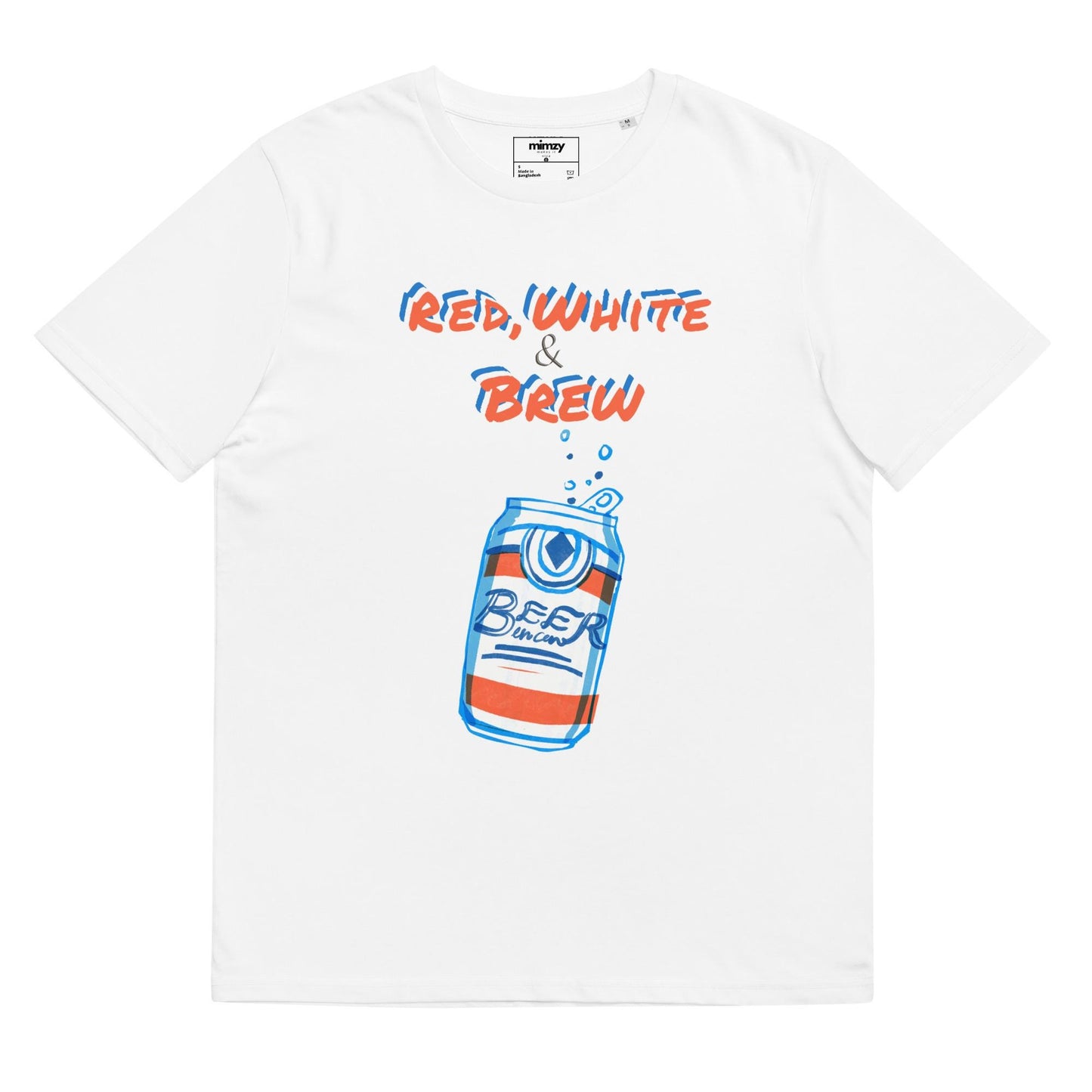 Red, White & Brew Unisex organic ribbed neck t-shirt