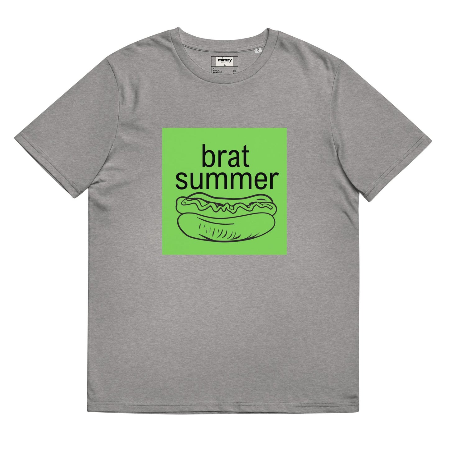 Brat Summer Unisex organic ribbed neck t-shirt