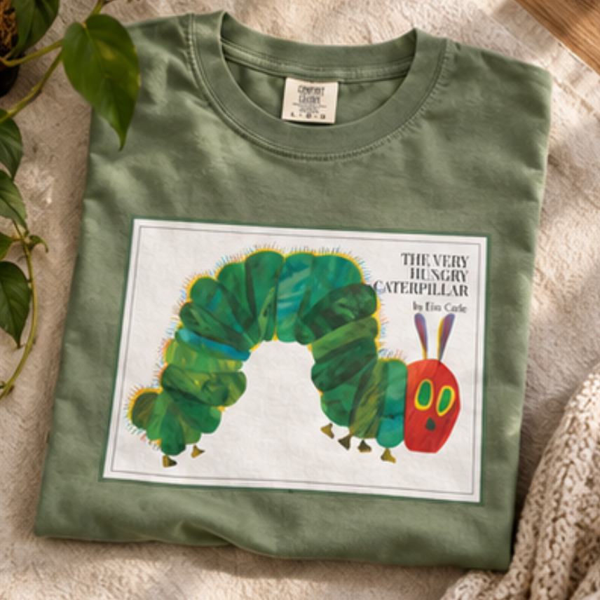 The Very Hungry Caterpillar Unisex garment-dyed heavyweight t-shirt