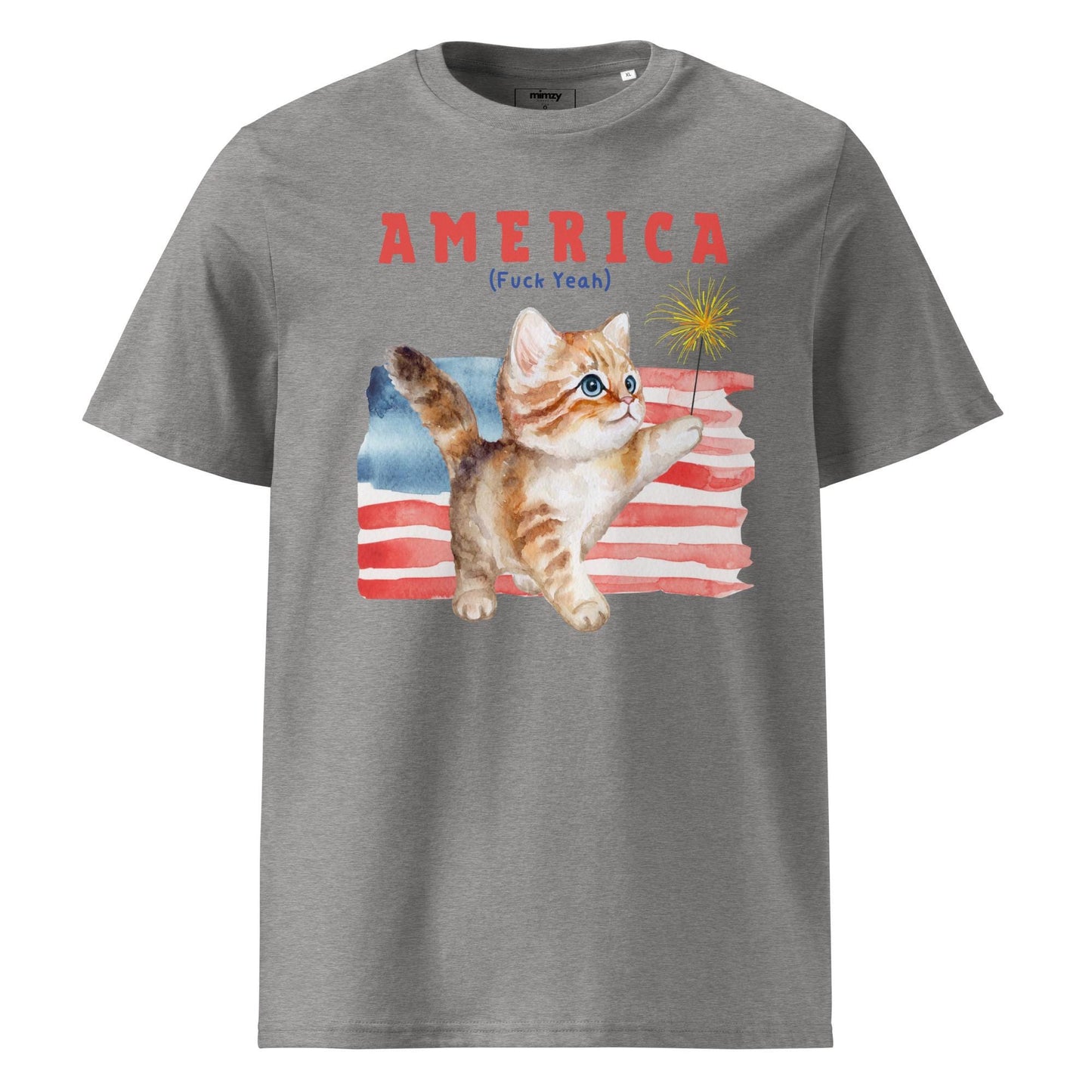 America Fuck Yeah Unisex organic ribbed neck t-shirt