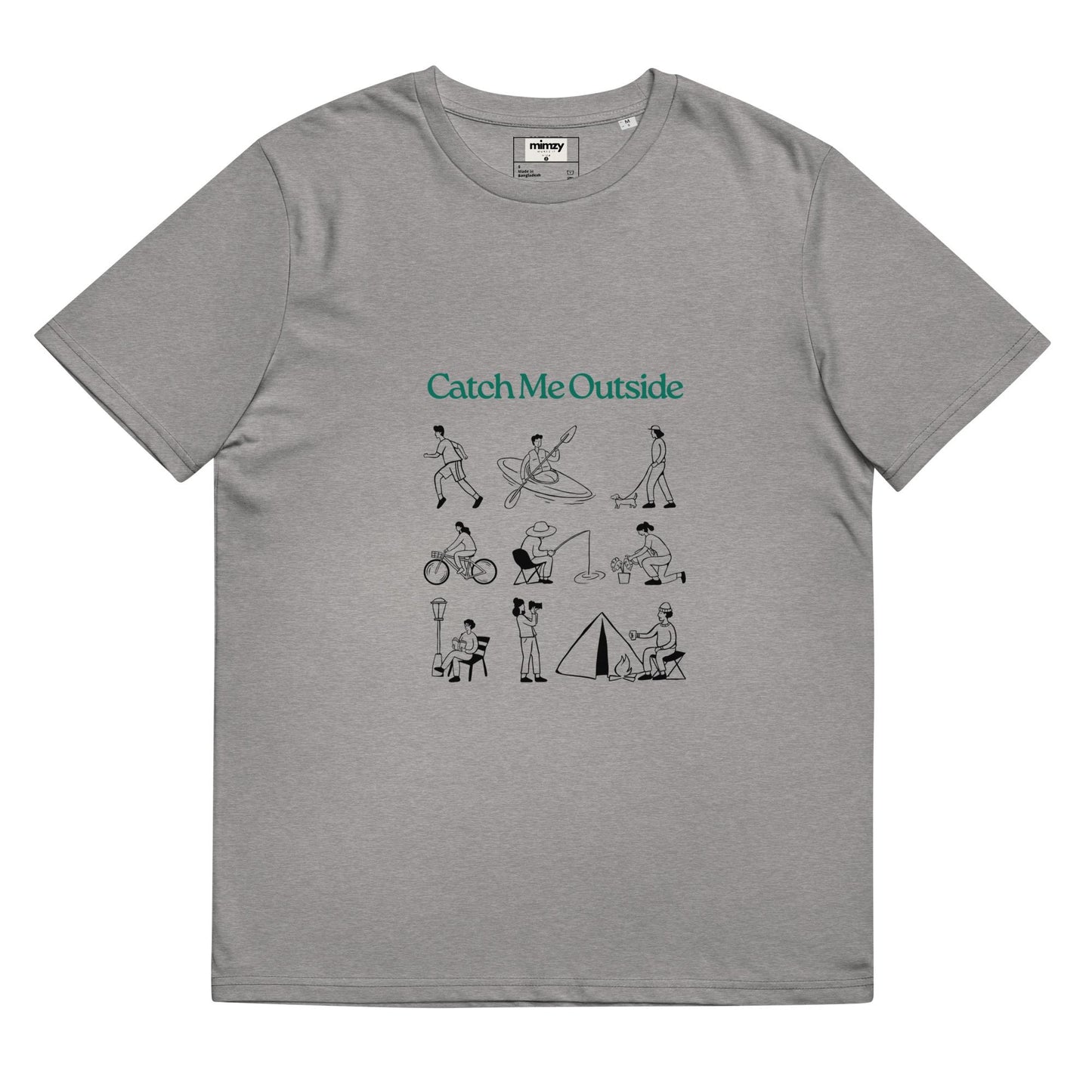 Catch Me Outside Unisex organic ribbed neck t-shirt