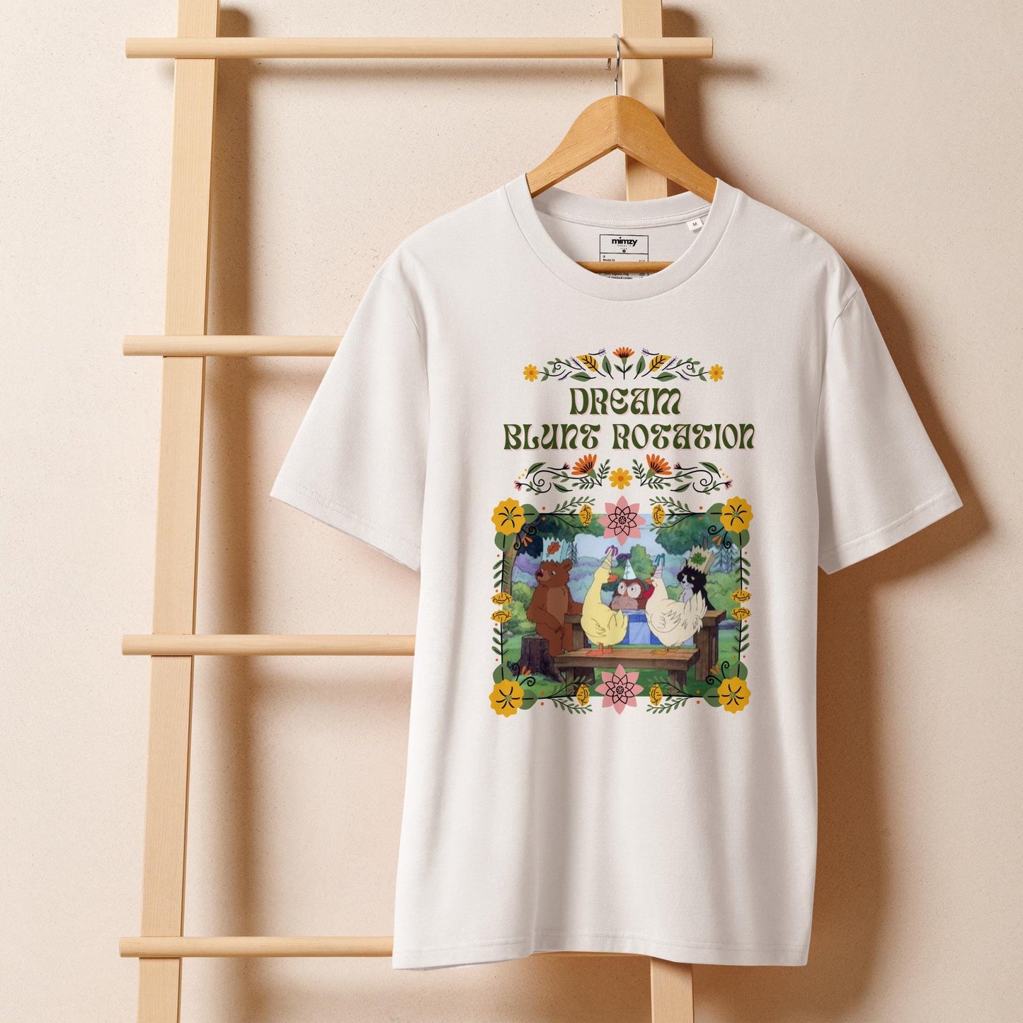Dream Blunt Rotation Unisex organic ribbed neck t-shirt