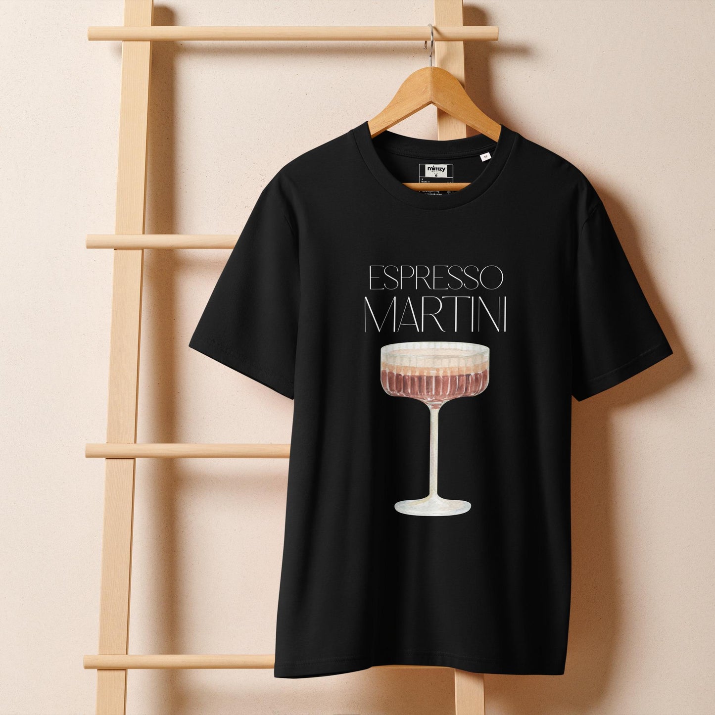 Espresso Martini Unisex organic ribbed neck t-shirt