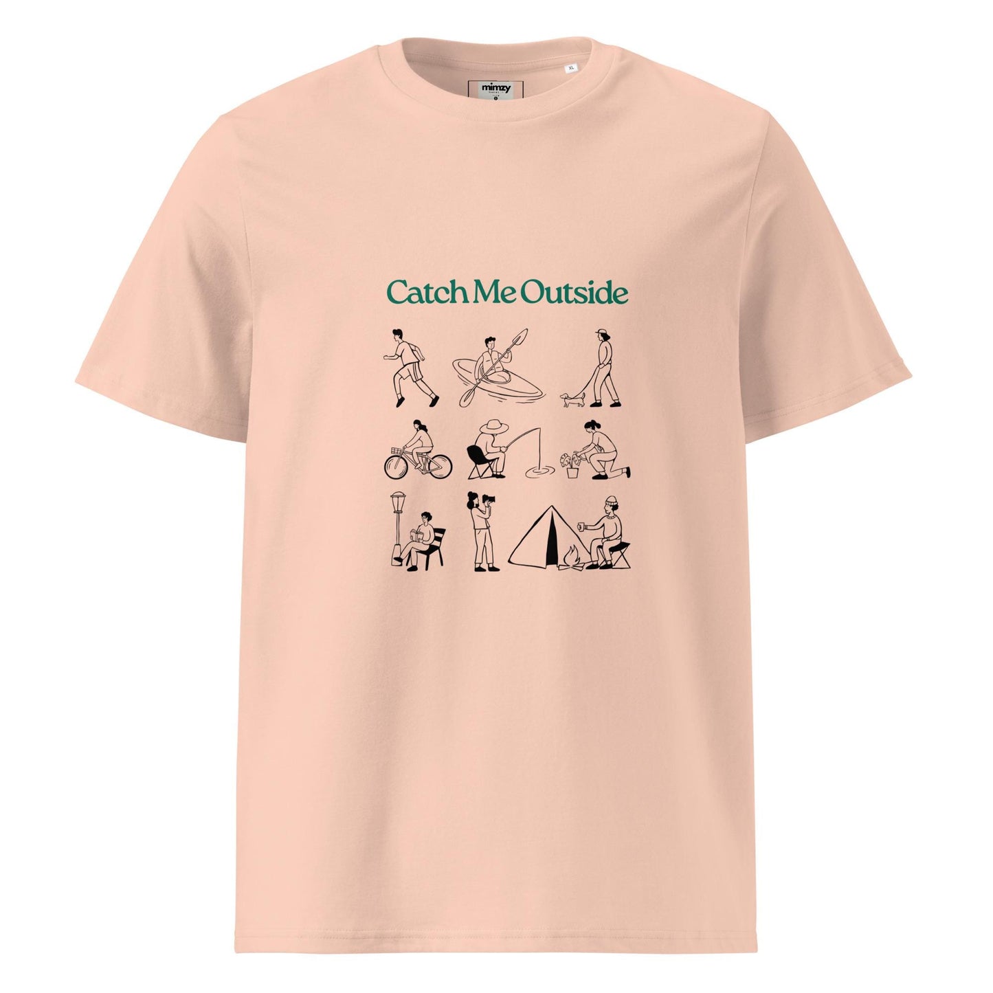 Catch Me Outside Unisex organic ribbed neck t-shirt