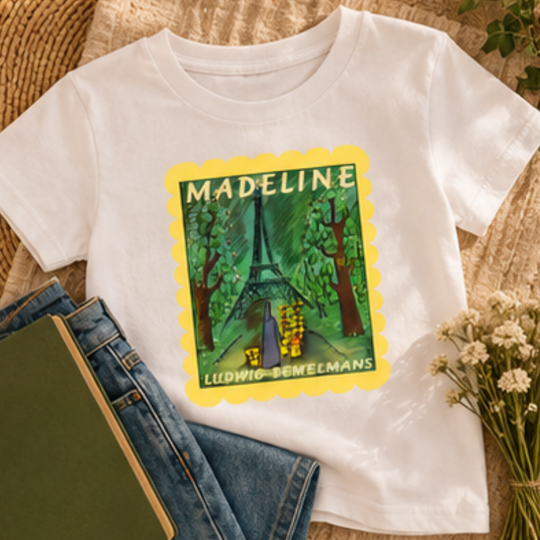 Madeline Scalloped Border Youth classic tee