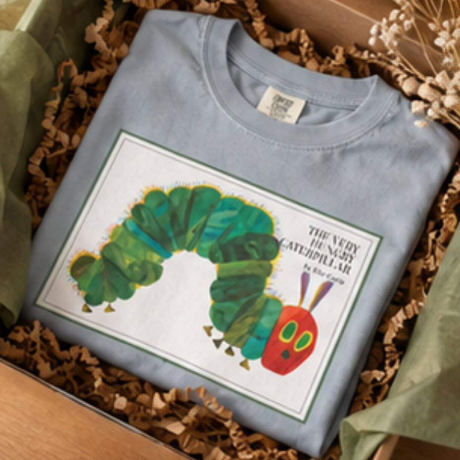 The Very Hungry Caterpillar Unisex garment-dyed heavyweight t-shirt