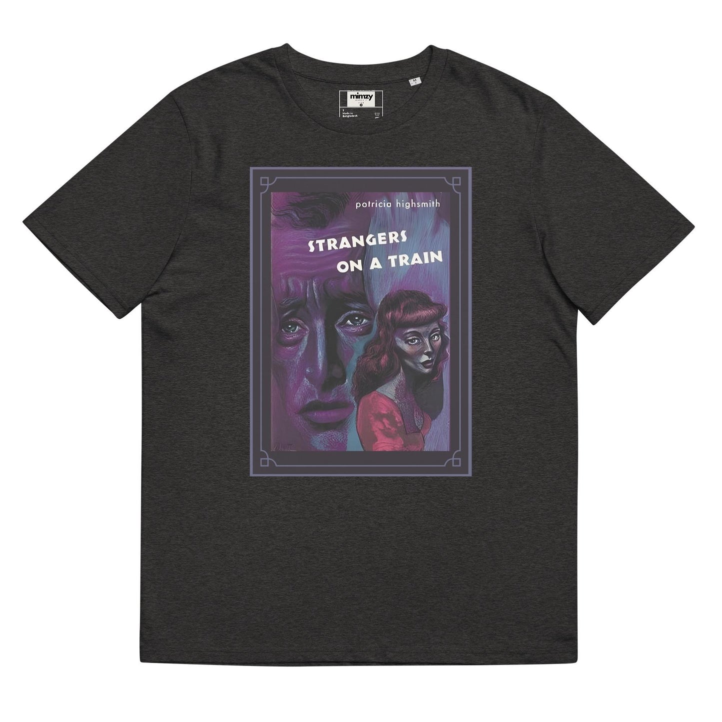 Strangers on a Train Unisex organic ribbed neck t-shirt
