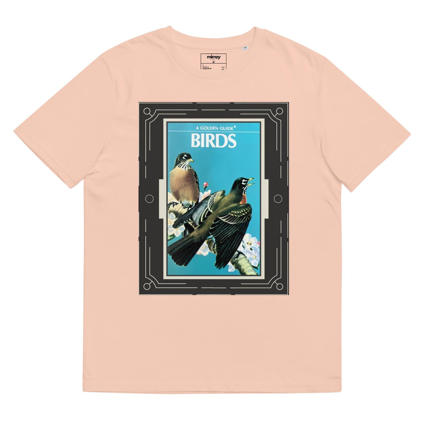 Golden Guide: Birds Unisex organic ribbed neck t-shirt