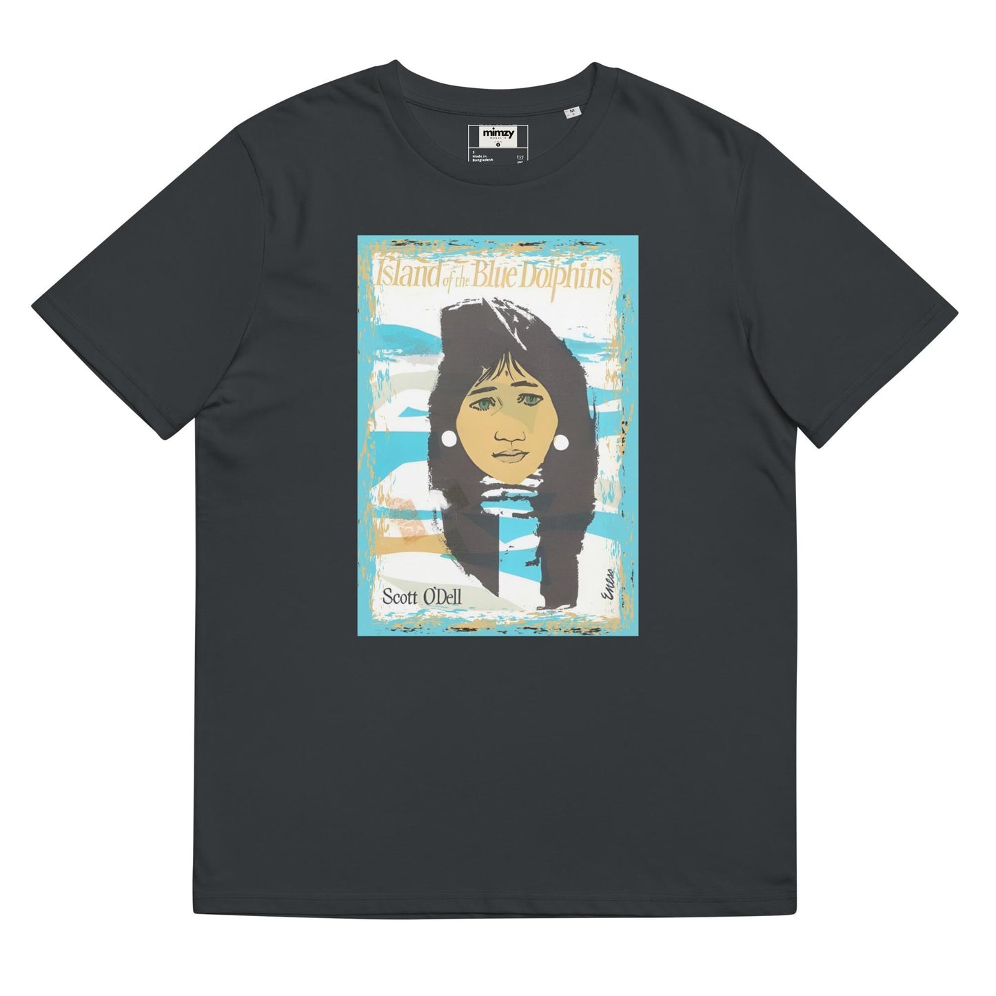 Island of Blue Dolphins Unisex organic ribbed neck t-shirt