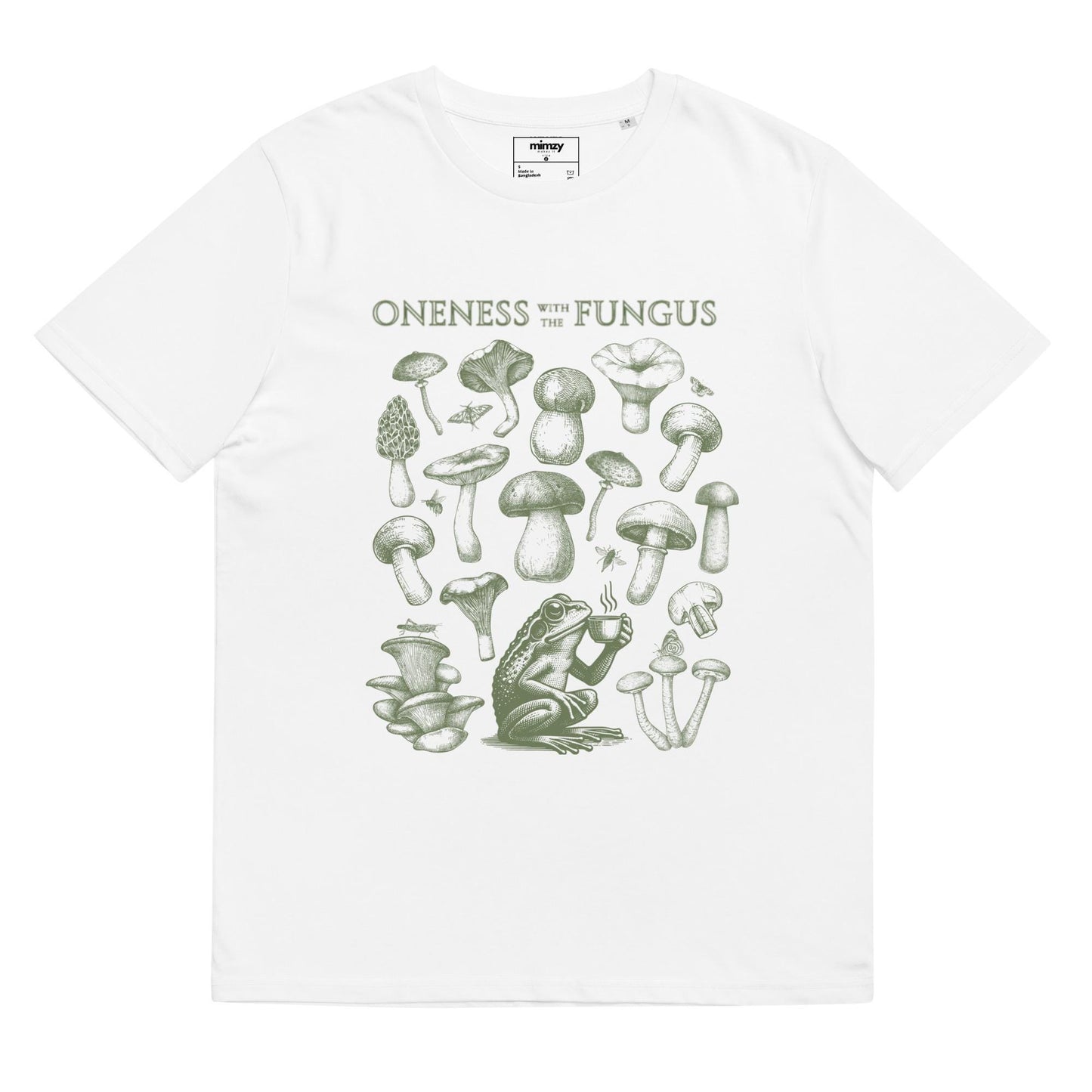 Oneness with the Fungus organic ribbed neck t-shirt