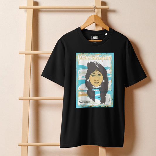 Island of Blue Dolphins Unisex organic ribbed neck t-shirt