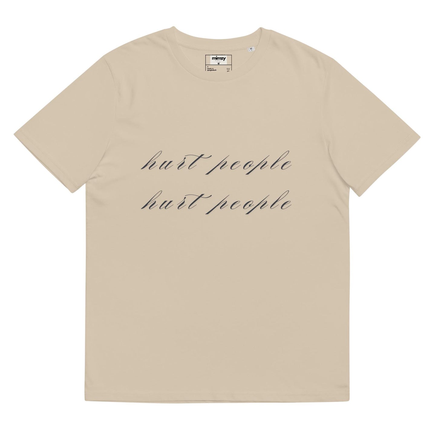 Hurt People Hurt People Unisex organic ribbed neck t-shirt