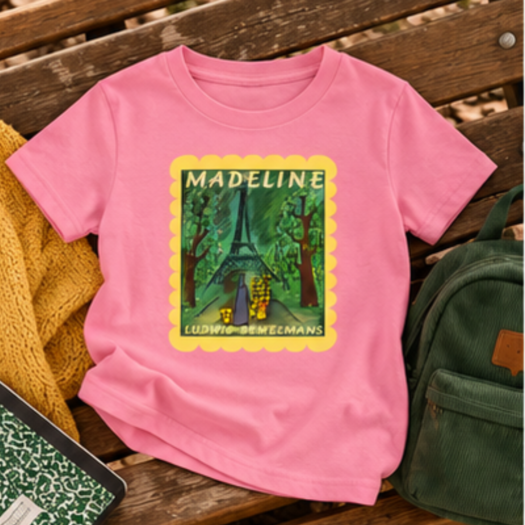 Madeline Scalloped Border Youth classic tee