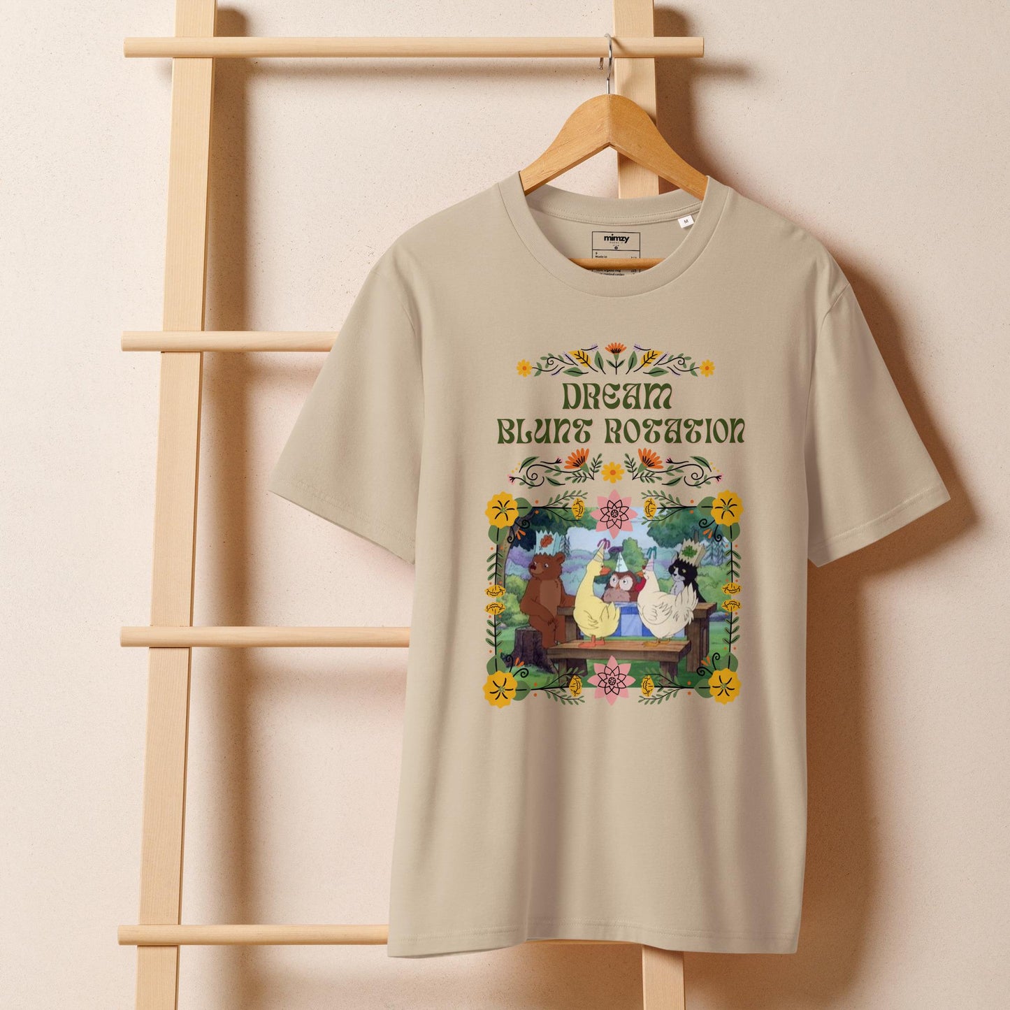 Dream Blunt Rotation Unisex organic ribbed neck t-shirt