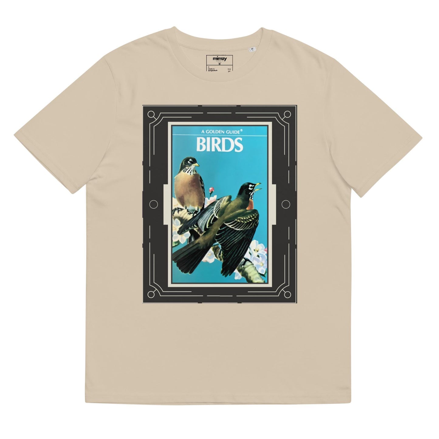 Golden Guide: Birds Unisex organic ribbed neck t-shirt