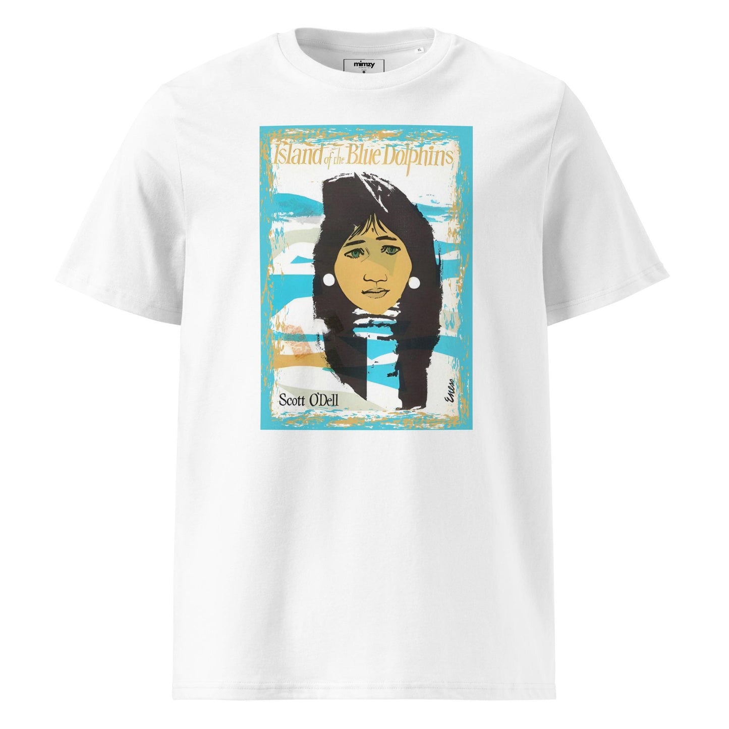 Island of Blue Dolphins Unisex organic ribbed neck t-shirt