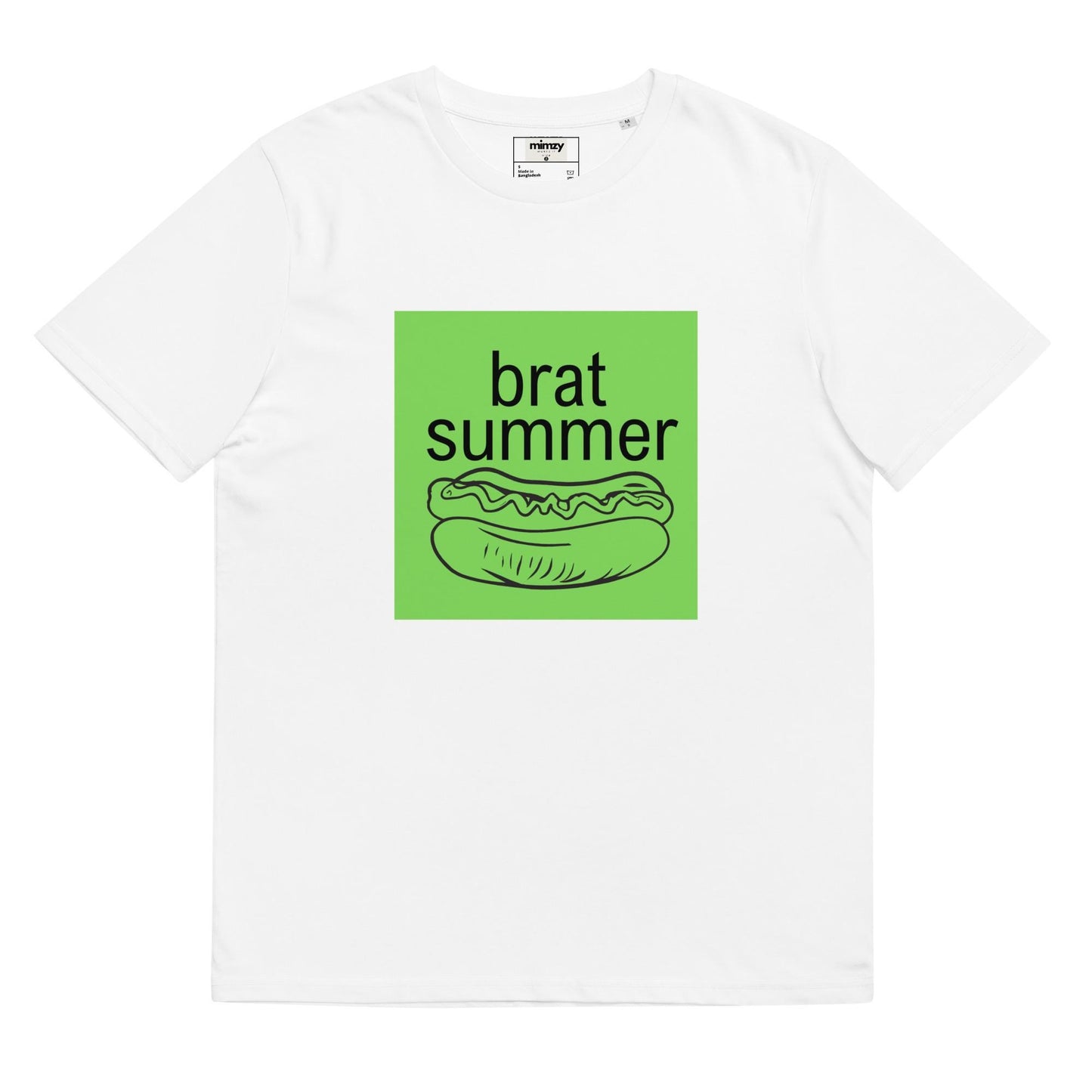 Brat Summer Unisex organic ribbed neck t-shirt