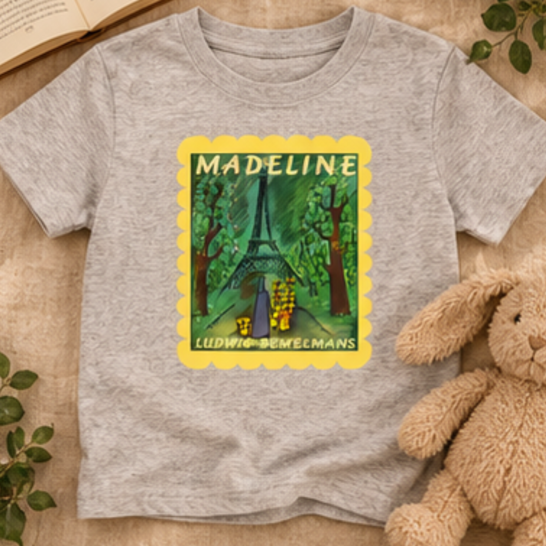 Madeline Scalloped Border Youth classic tee