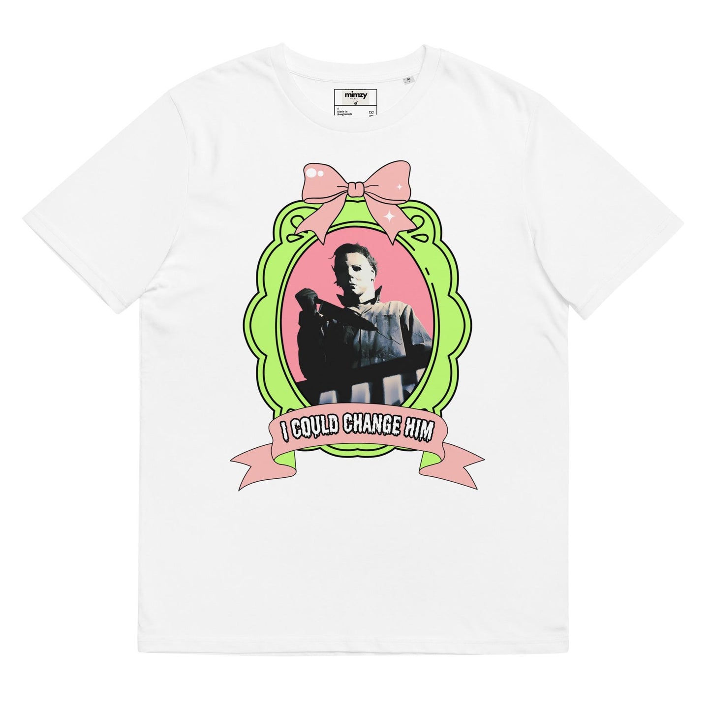 I Could Change Him Unisex organic ribbed neck t-shirt