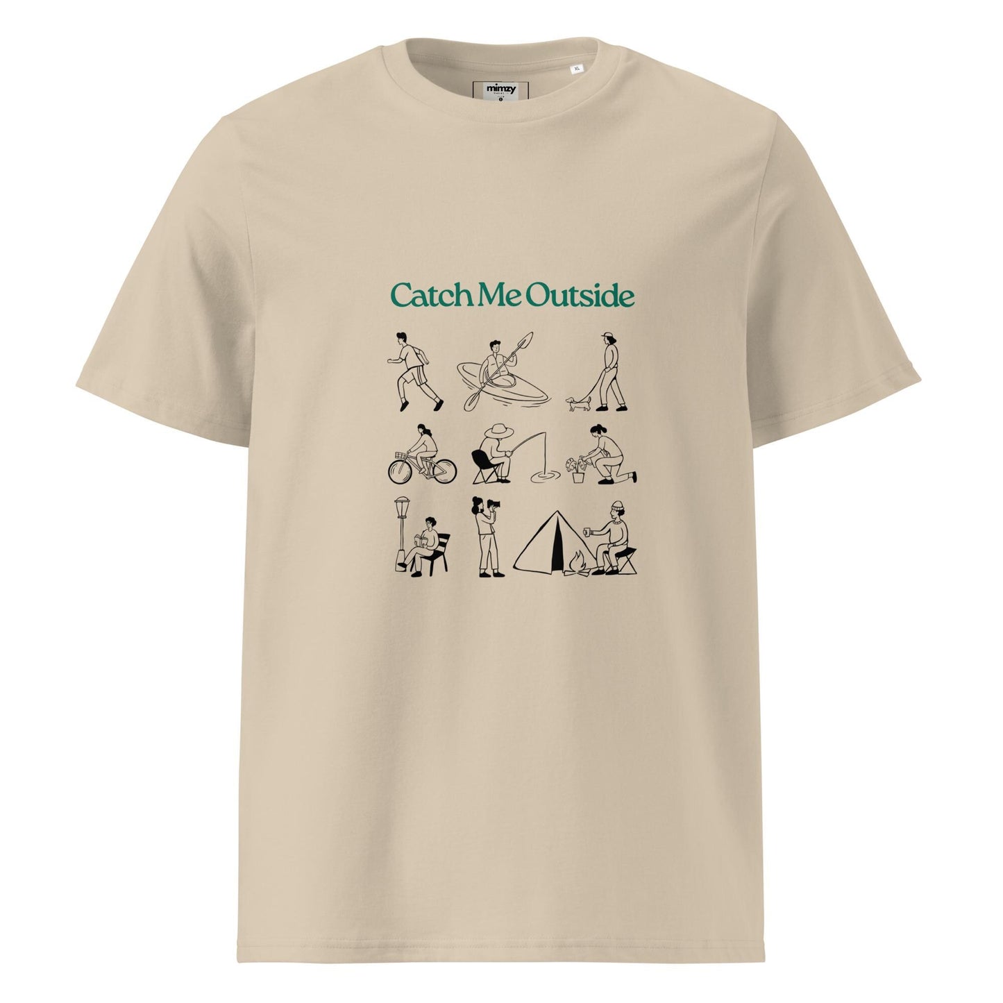 Catch Me Outside Unisex organic ribbed neck t-shirt