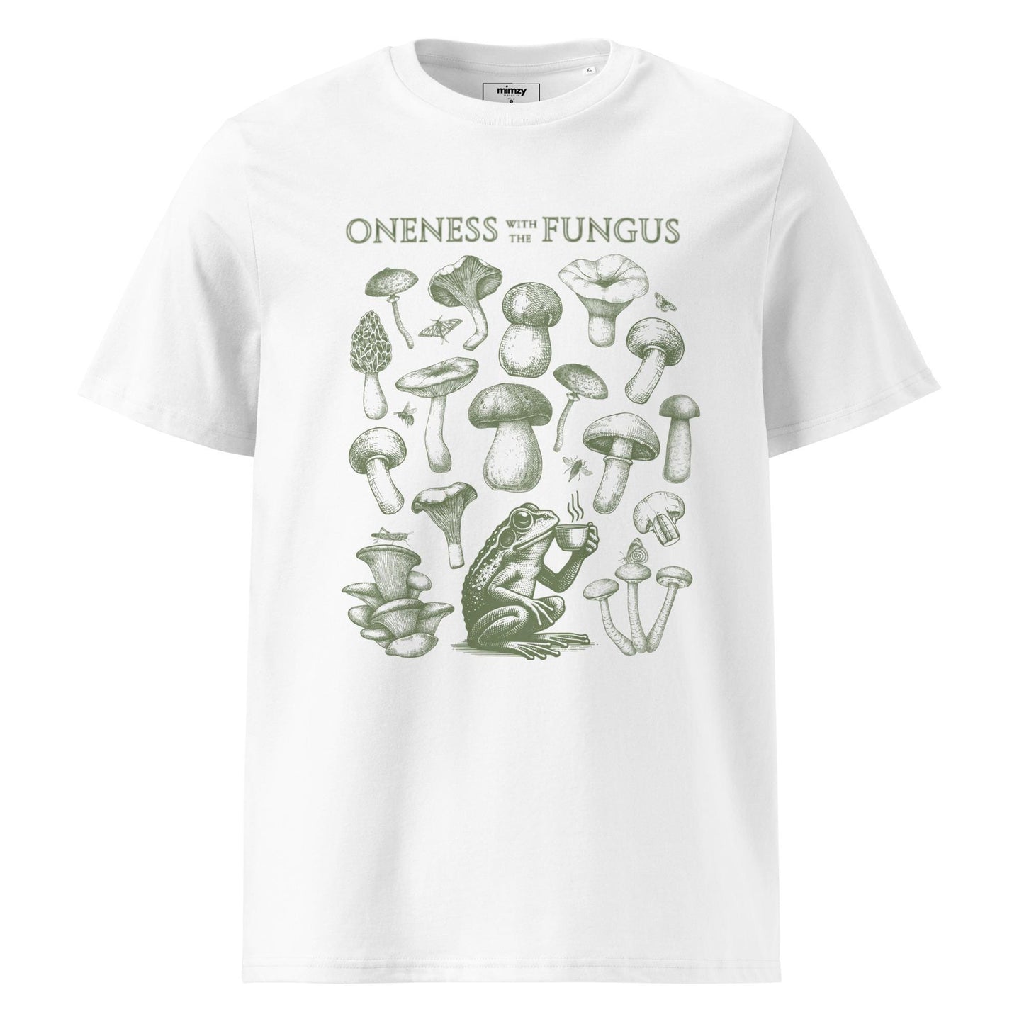 Oneness with the Fungus organic ribbed neck t-shirt