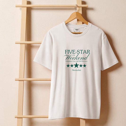Five Star Weekend Unisex organic ribbed neck t-shirt