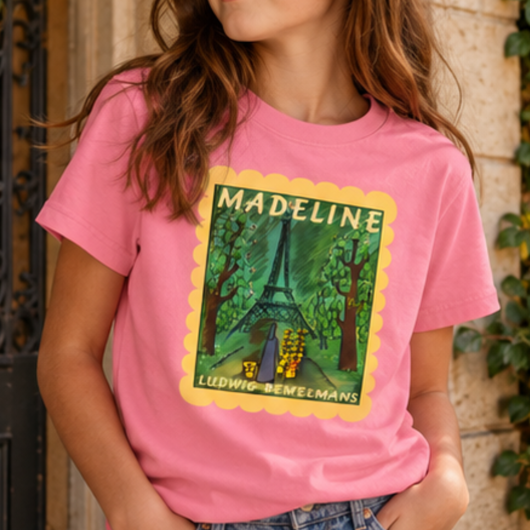 Madeline Scalloped Border Youth classic tee