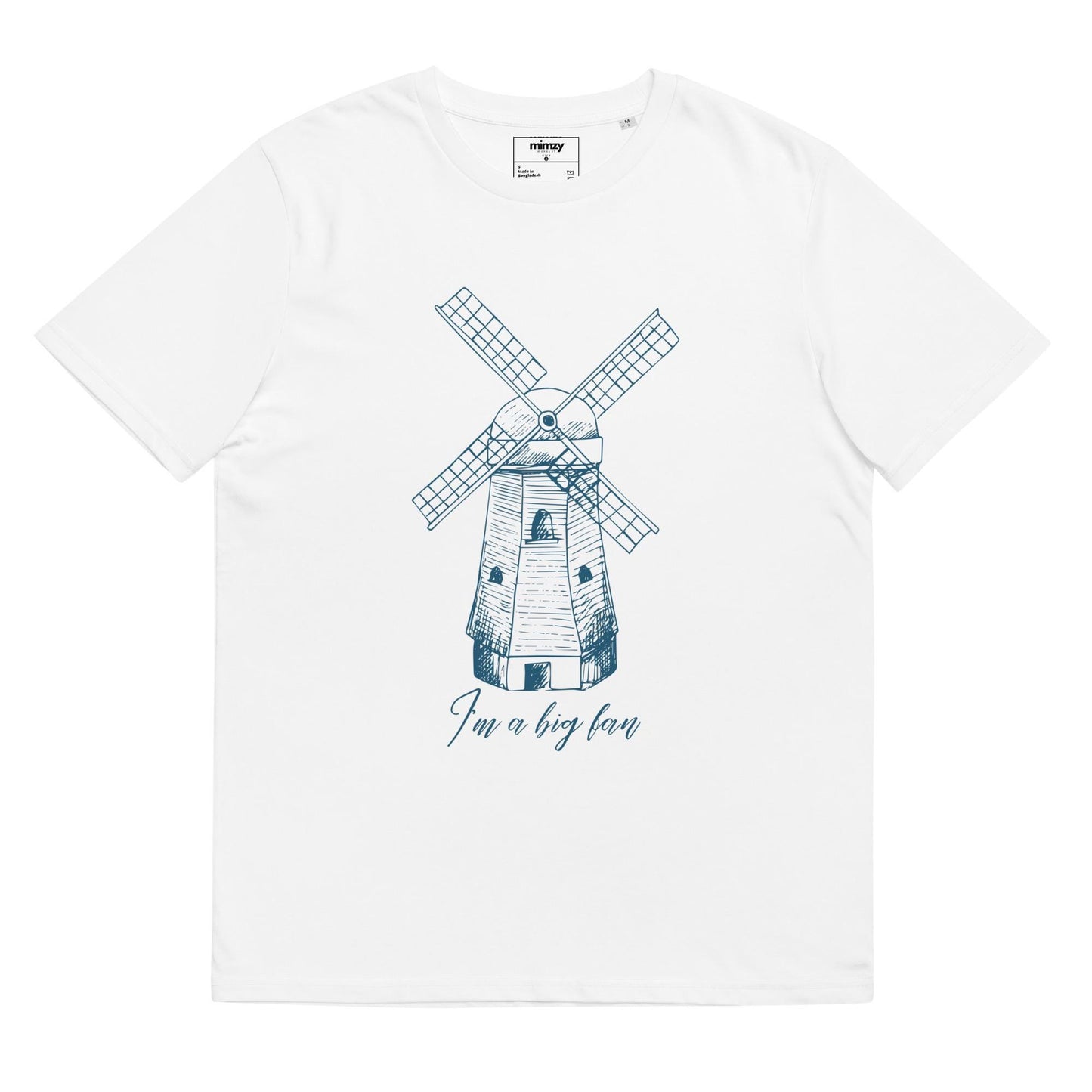 I'm a Big Fan Windmill Unisex organic ribbed neck t-shirt