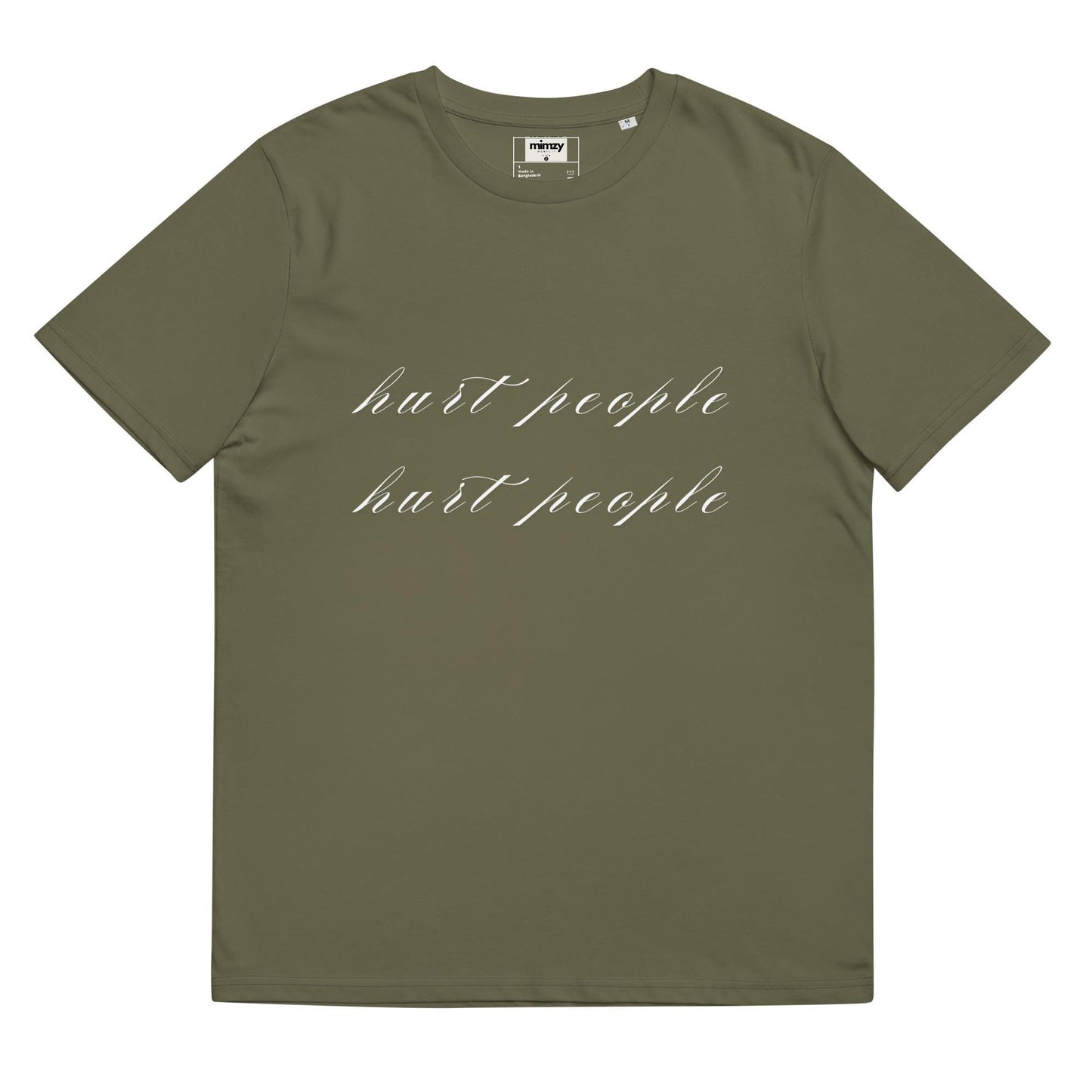 Hurt People Hurt People Unisex organic ribbed neck t-shirt