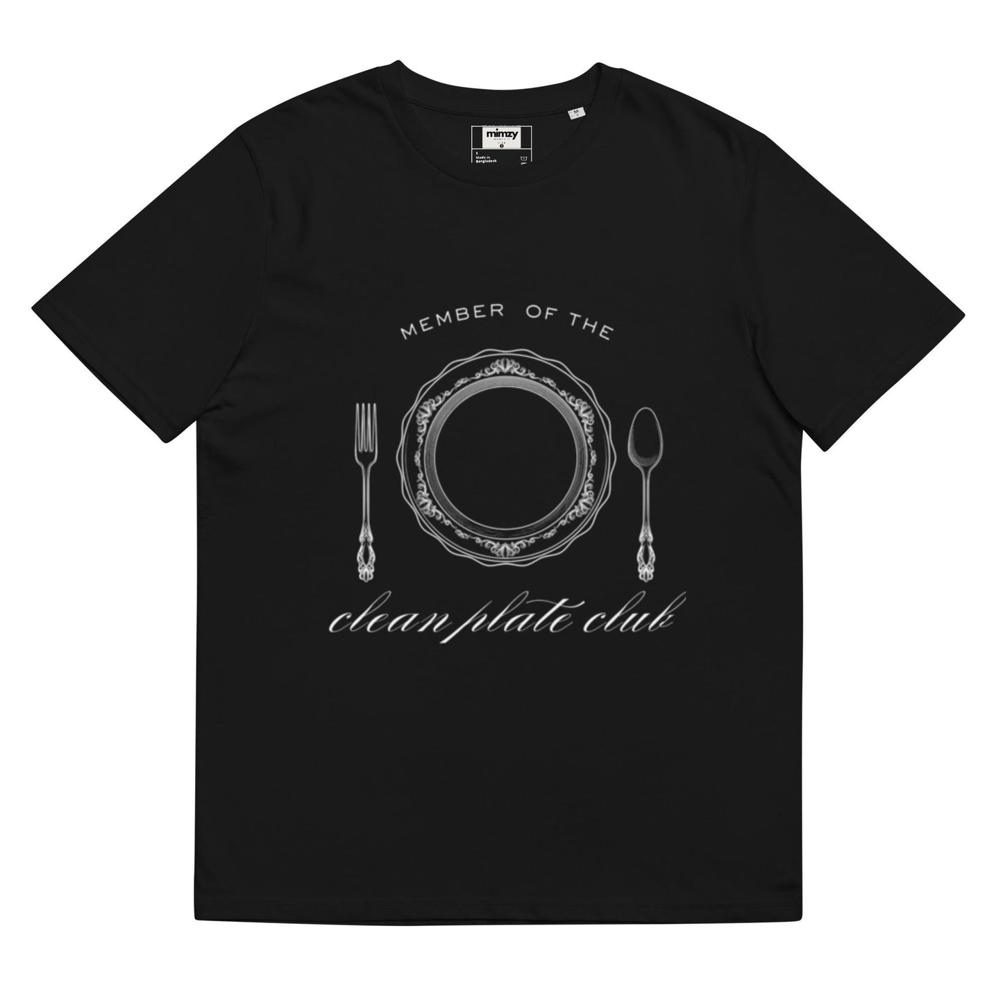 Clean Plate Club Unisex organic ribbed neck t-shirt