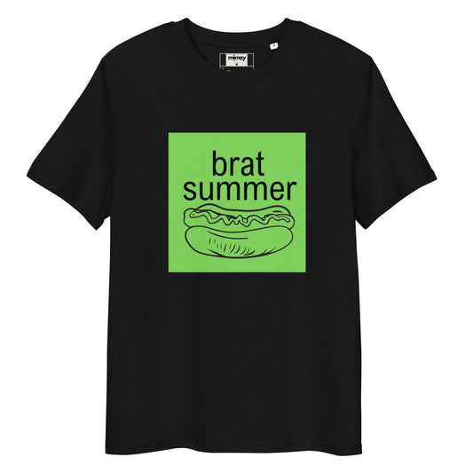 Brat Summer Unisex organic ribbed neck t-shirt